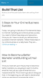 Mobile Screenshot of buildthatlist.com
